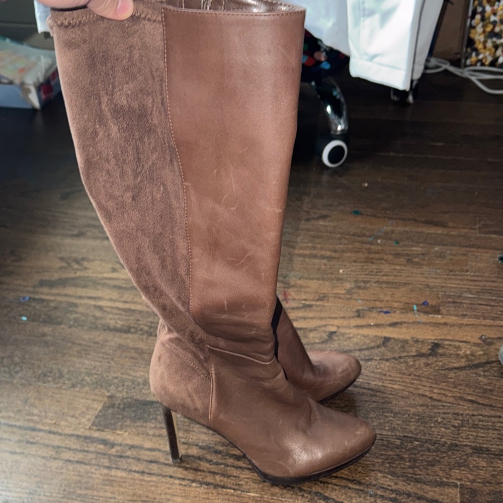 Chic Brown Heeled Boots for Women